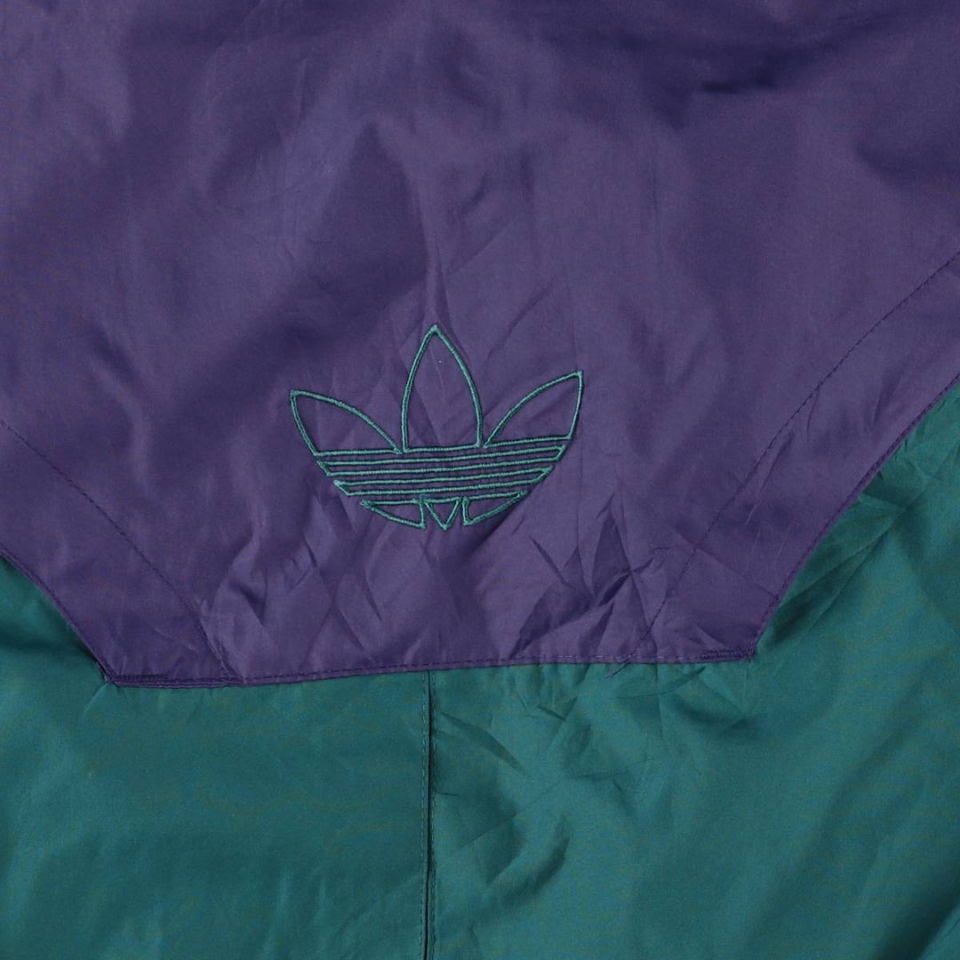 Adidas windbreaker, women's size XL polyester purple type Vintage Second Hand