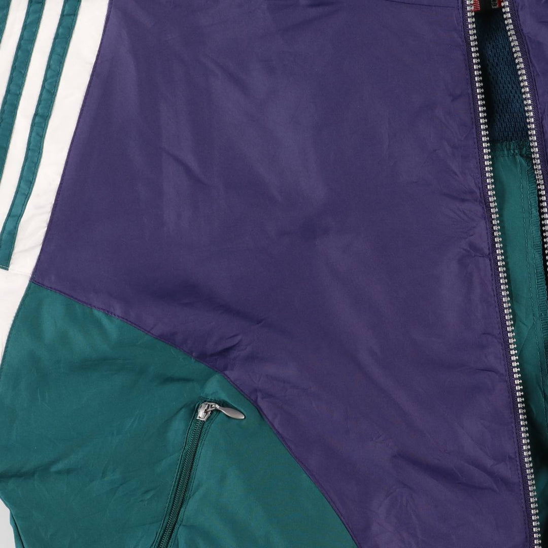 Adidas windbreaker, women's size XL polyester purple type Vintage Second Hand