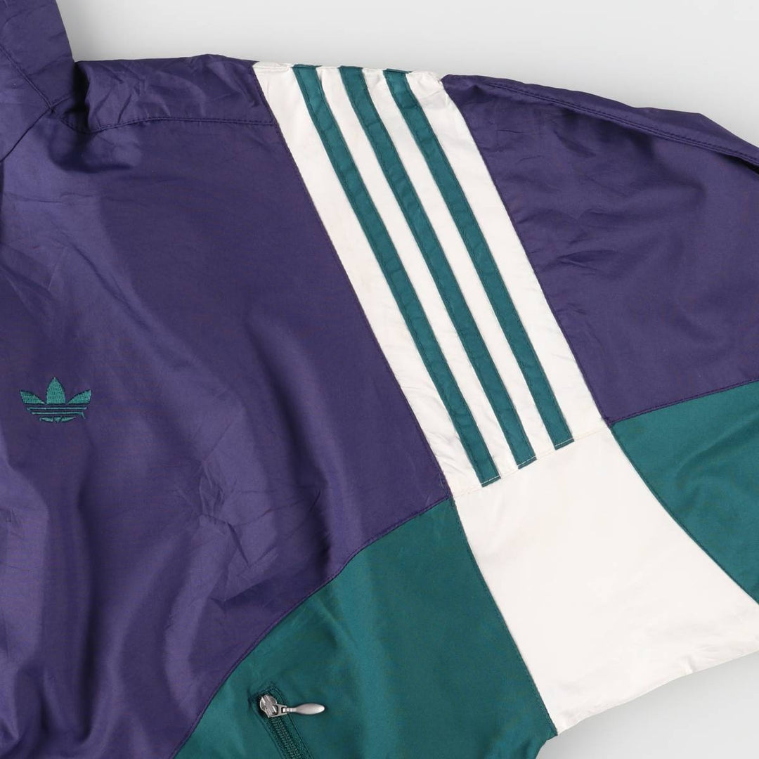 Adidas windbreaker, women's size XL polyester purple type Vintage Second Hand