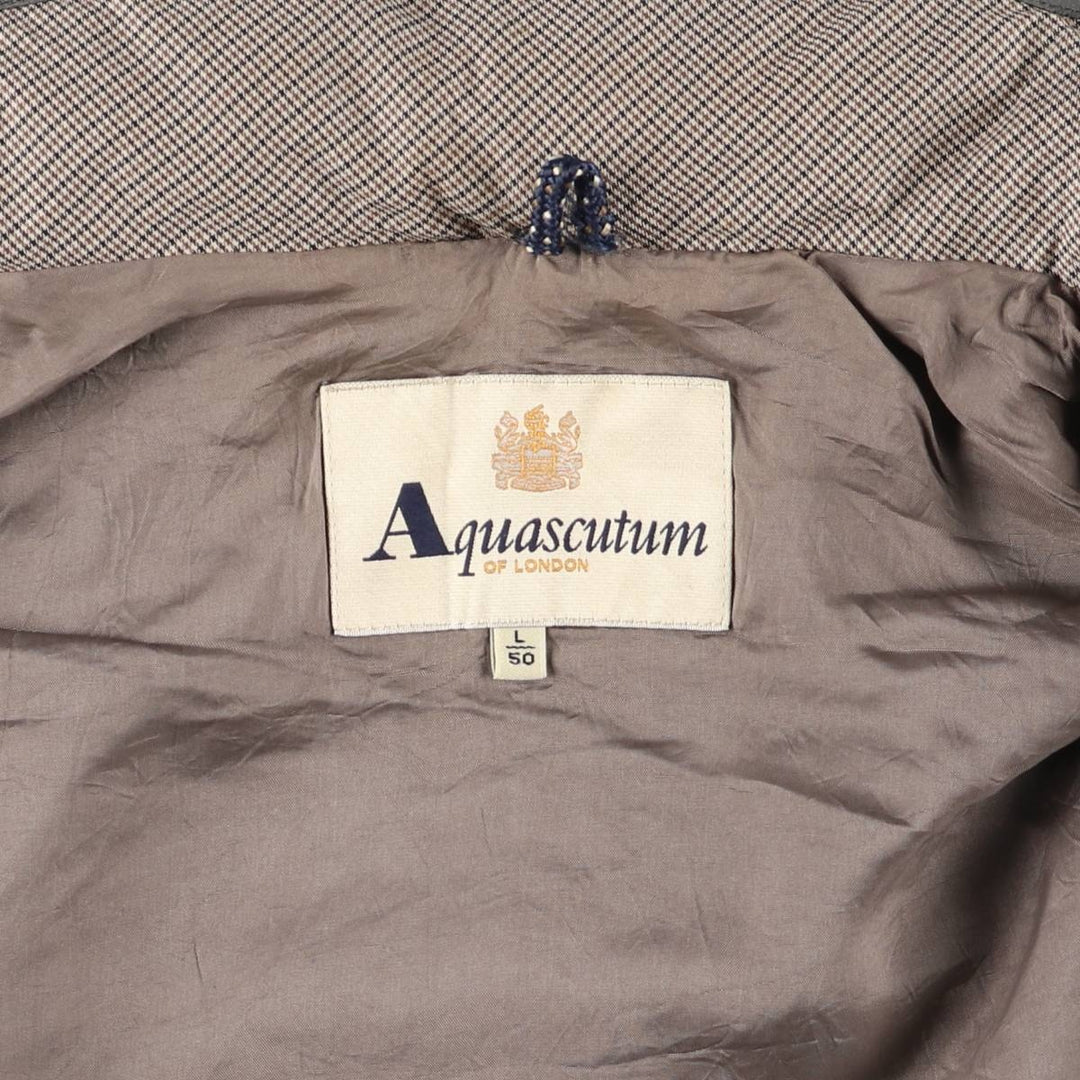Aquascutum Windbreaker Women's Size L Vintage polyester gray type Vintage Second Hand