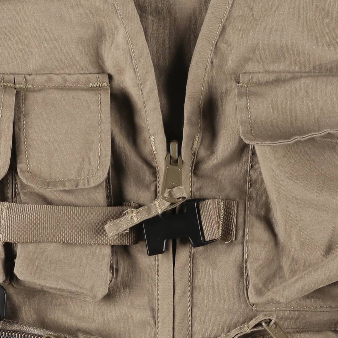 Cabelas Fishing Vest, Women's, Medium polyester Khaki type Vintage Second Hand