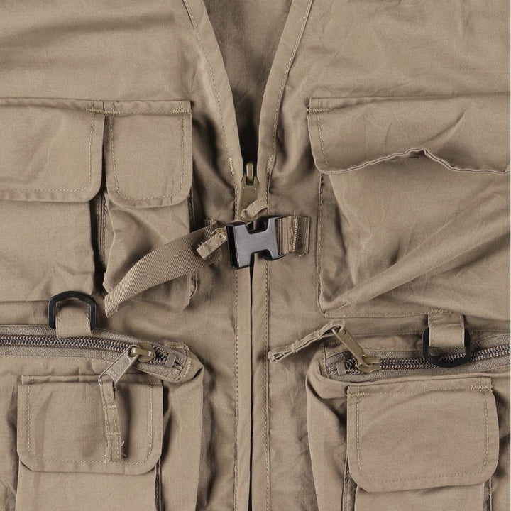 Cabelas Fishing Vest, Women's, Medium polyester Khaki type Vintage Second Hand