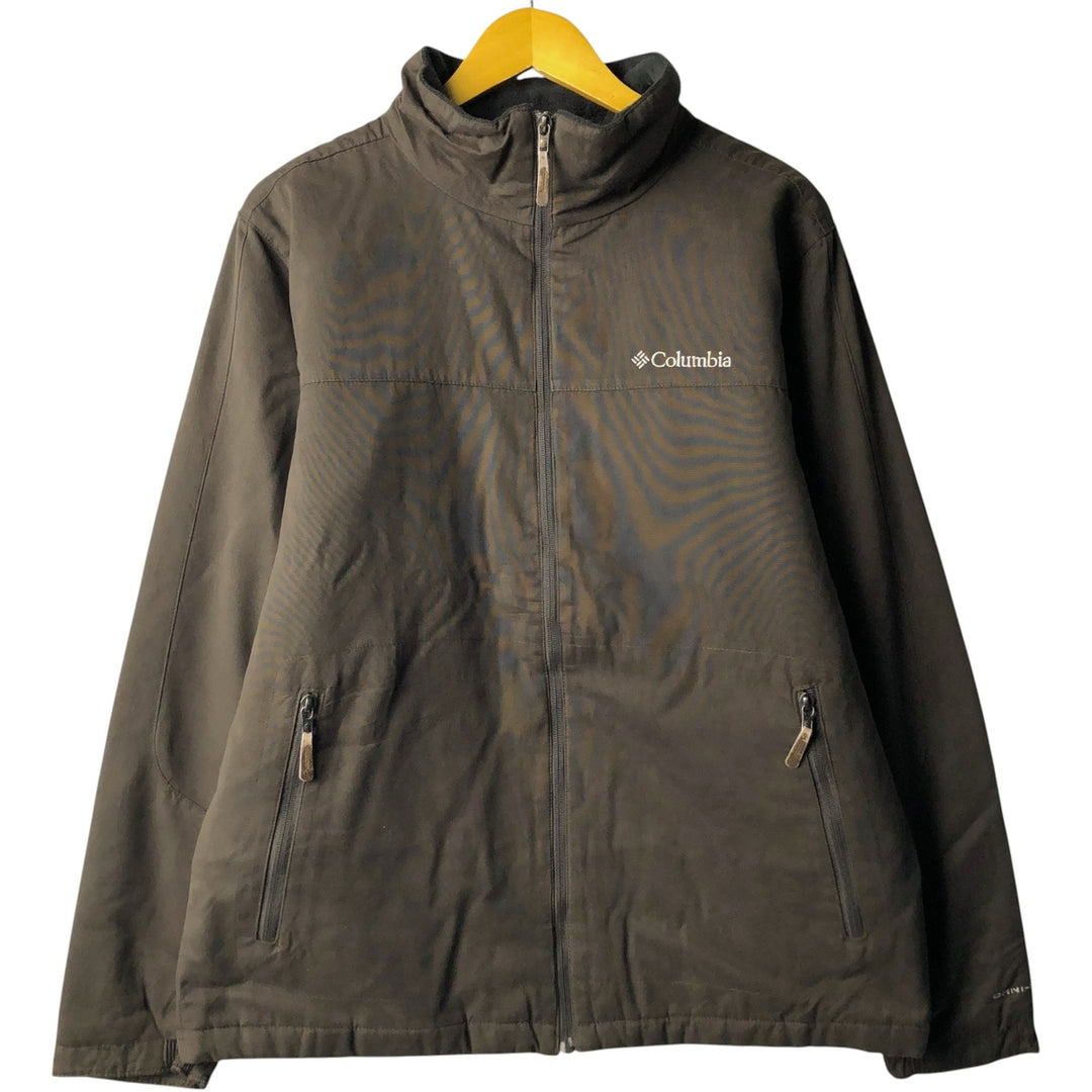 Columbia Men's Padded Puffer Jacket, Size M polyester brown type Vintage Second Hand