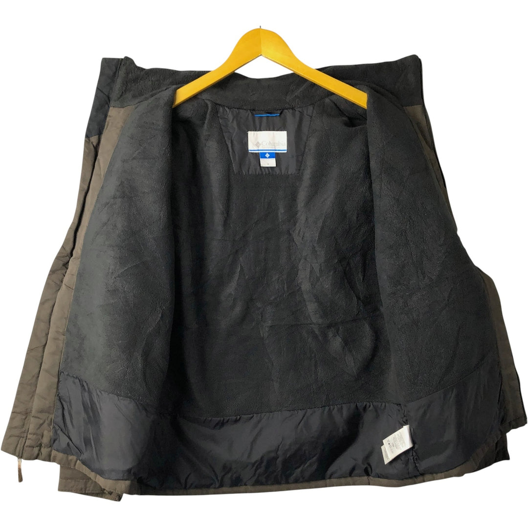 Columbia Men's Padded Puffer Jacket, Size M polyester brown type Vintage Second Hand