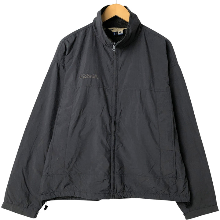 90s-00'S Columbia Men's Padded Puffer Jacket, Size L Nylon gray type Vintage Second Hand