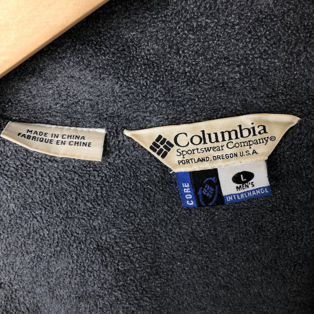 90s-00'S Columbia Men's Padded Puffer Jacket, Size L Nylon gray type Vintage Second Hand