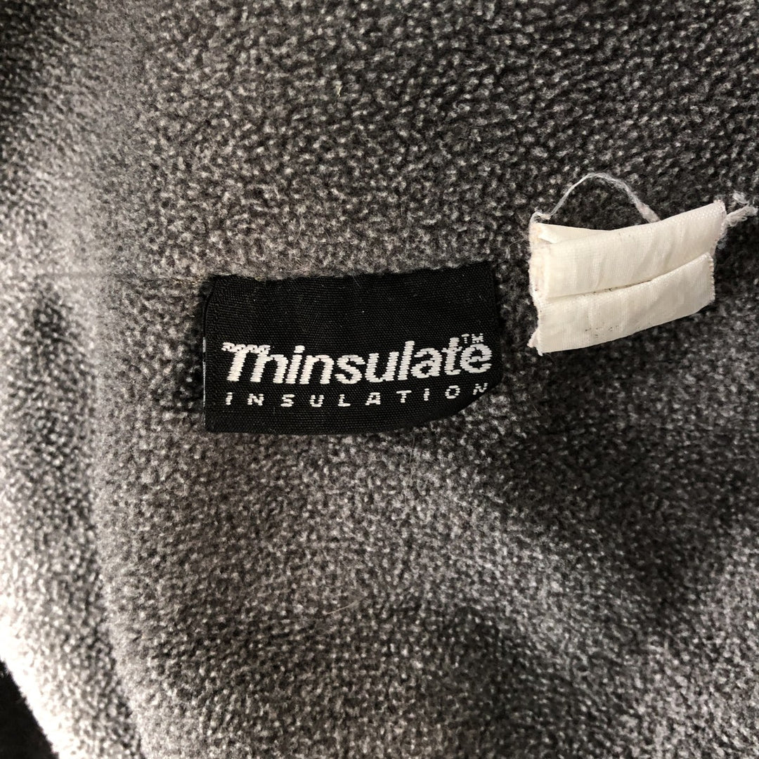 90s-00'S LLBean padded nylon blouson, men's size XL Nylon Khaki type Vintage Second Hand