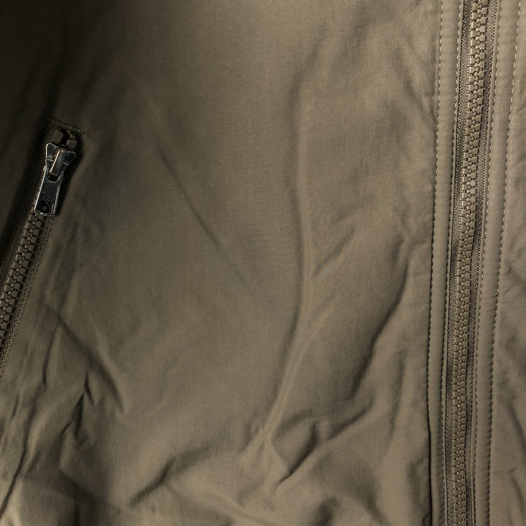 90s-00'S LLBean padded nylon blouson, men's size XL Nylon Khaki type Vintage Second Hand