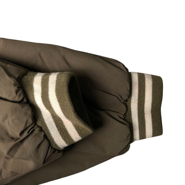 90s-00'S LLBean padded nylon blouson, men's size XL Nylon Khaki type Vintage Second Hand