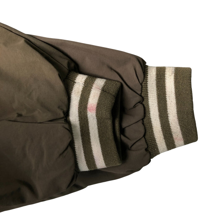 90s-00'S LLBean padded nylon blouson, men's size XL Nylon Khaki type Vintage Second Hand