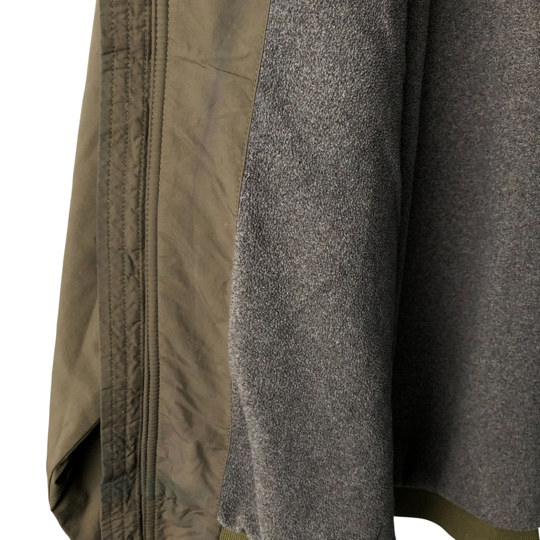 90s-00'S LLBean padded nylon blouson, men's size XL Nylon Khaki type Vintage Second Hand