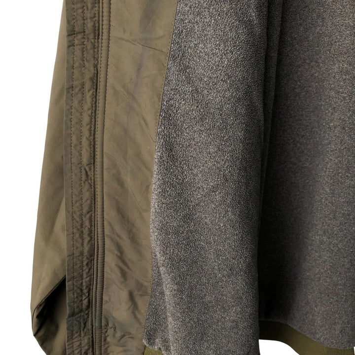 90s-00'S LLBean padded nylon blouson, men's size XL Nylon Khaki type Vintage Second Hand