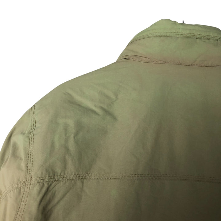 90'S LLBean padded puffer jacket, men's size L Nylon Khaki type sage green Vintage Second Hand