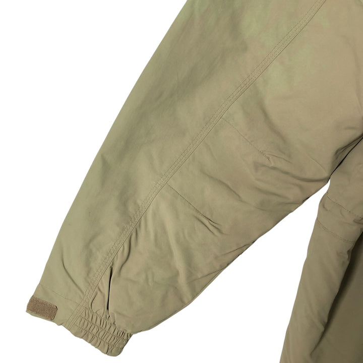 90'S LLBean padded puffer jacket, men's size L Nylon Khaki type sage green Vintage Second Hand