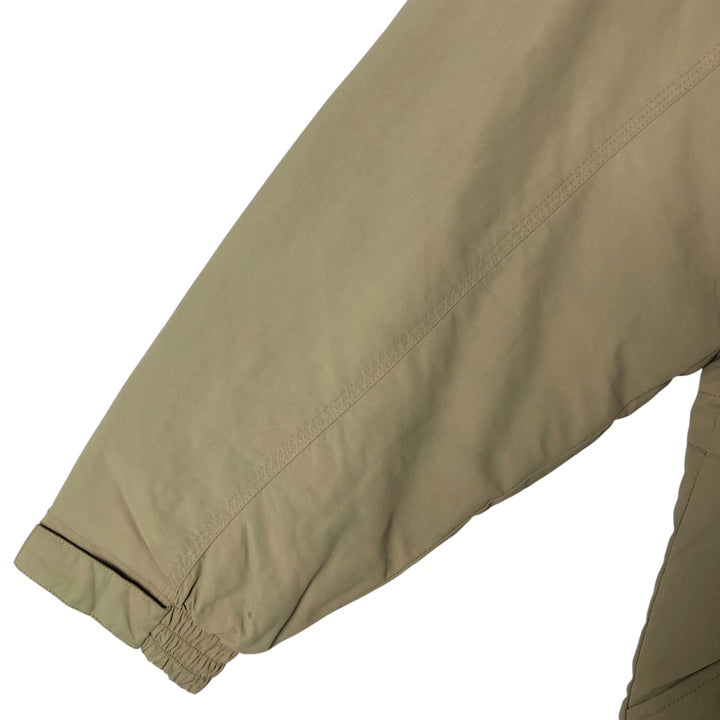 90'S LLBean padded puffer jacket, men's size L Nylon Khaki type sage green Vintage Second Hand