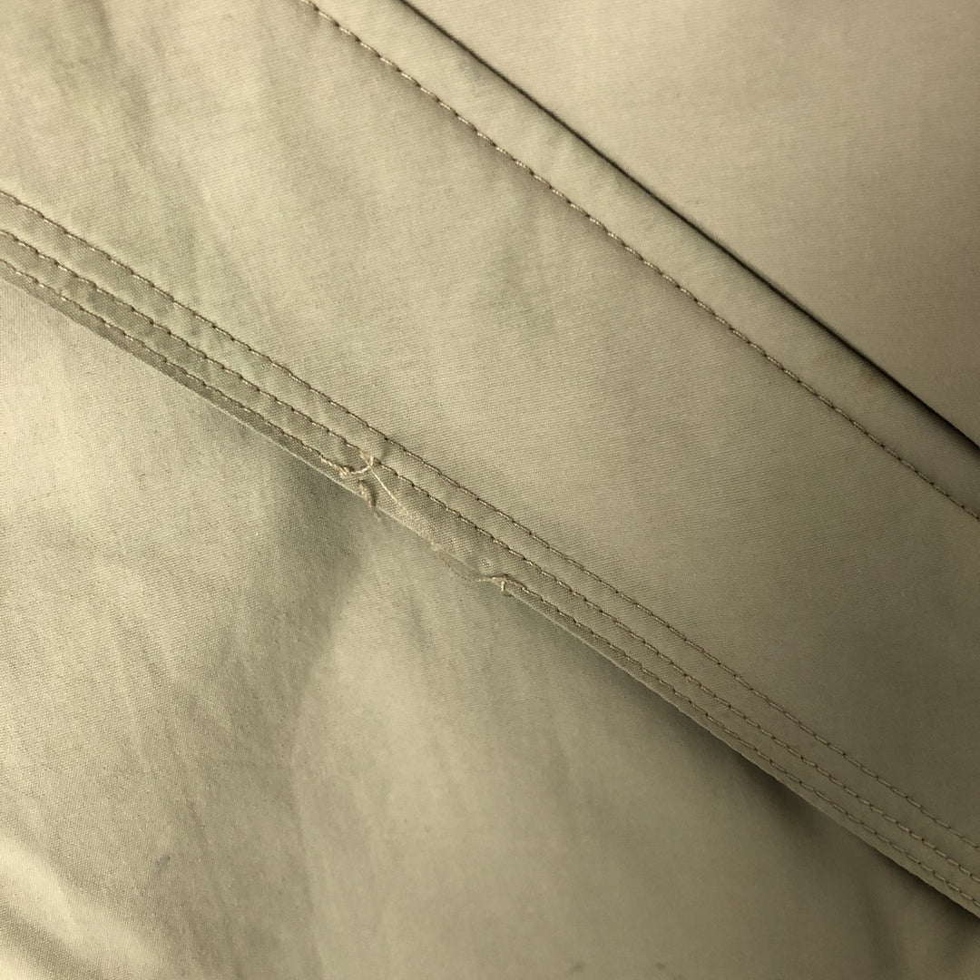 90'S LLBean padded puffer jacket, men's size L Nylon Khaki type sage green Vintage Second Hand