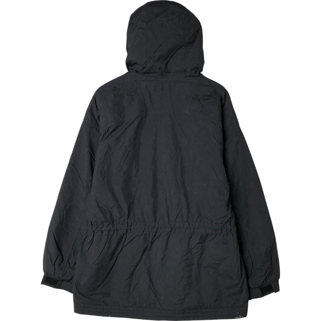 90'S Columbia White Tag Padded Parka Puffer Jacket, Men's XL, Vintage Nylon black type Vintage Second Hand