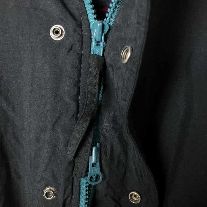 90'S Columbia White Tag Padded Parka Puffer Jacket, Men's XL, Vintage Nylon black type Vintage Second Hand