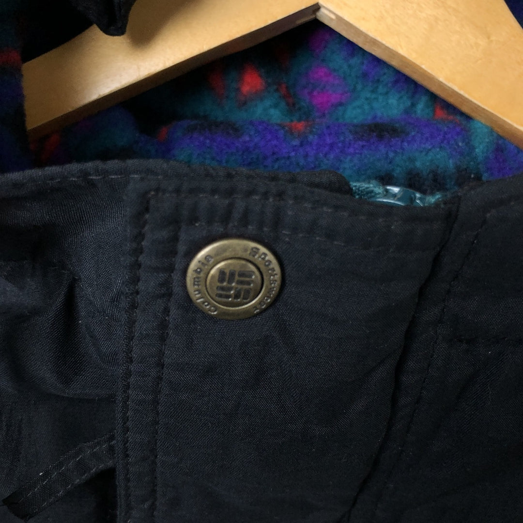 90'S Columbia White Tag Padded Parka Puffer Jacket, Men's XL, Vintage Nylon black type Vintage Second Hand