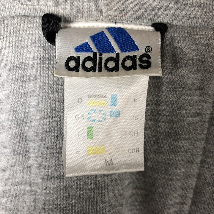 90s-00'S Adidas padded hoodie/puffer jacket, men's size M polyester black type Vintage Second Hand