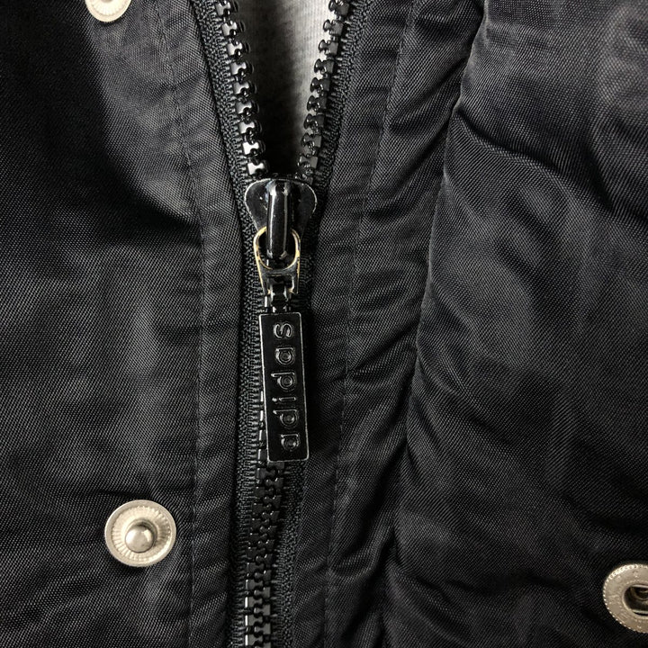 90s-00'S Adidas padded hoodie/puffer jacket, men's size M polyester black type Vintage Second Hand