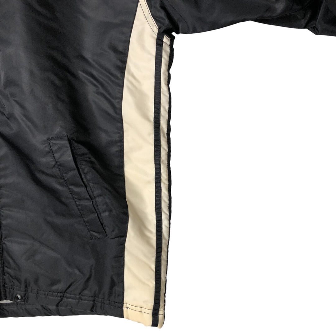 90s-00'S Adidas padded hoodie/puffer jacket, men's size M polyester black type Vintage Second Hand