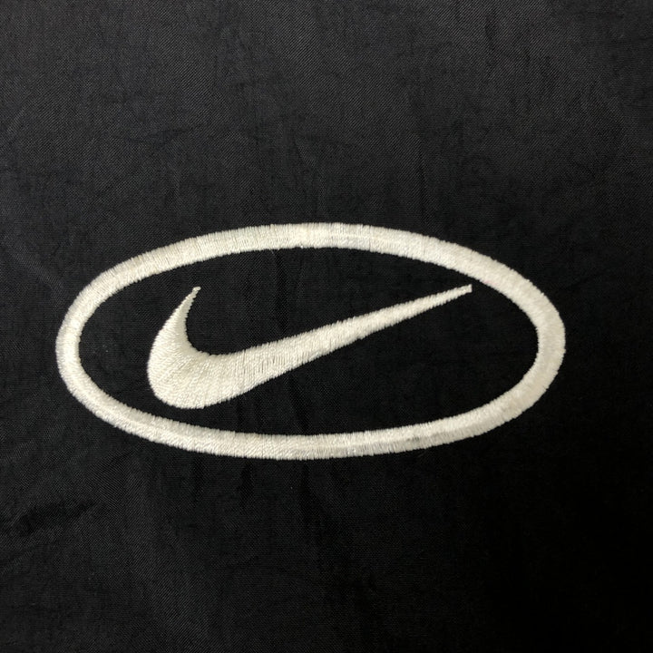 90'S Nike reversible puffer jacket with back logo, men's size M, vintage Nylon blue type Vintage Second Hand