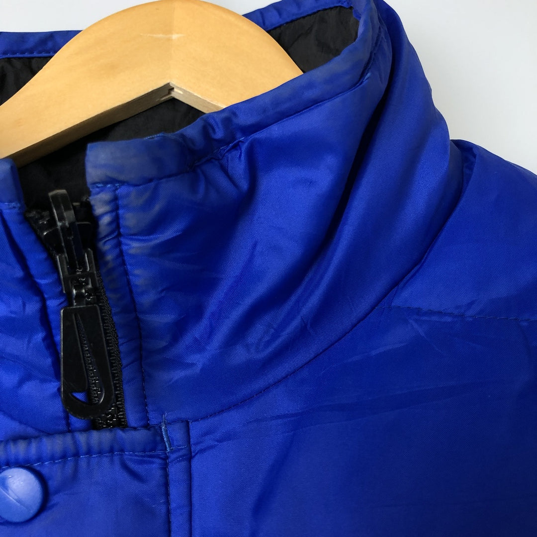 90'S Nike reversible puffer jacket with back logo, men's size M, vintage Nylon blue type Vintage Second Hand