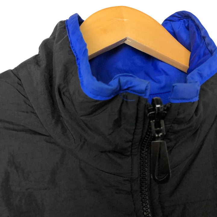 90'S Nike reversible puffer jacket with back logo, men's size M, vintage Nylon blue type Vintage Second Hand