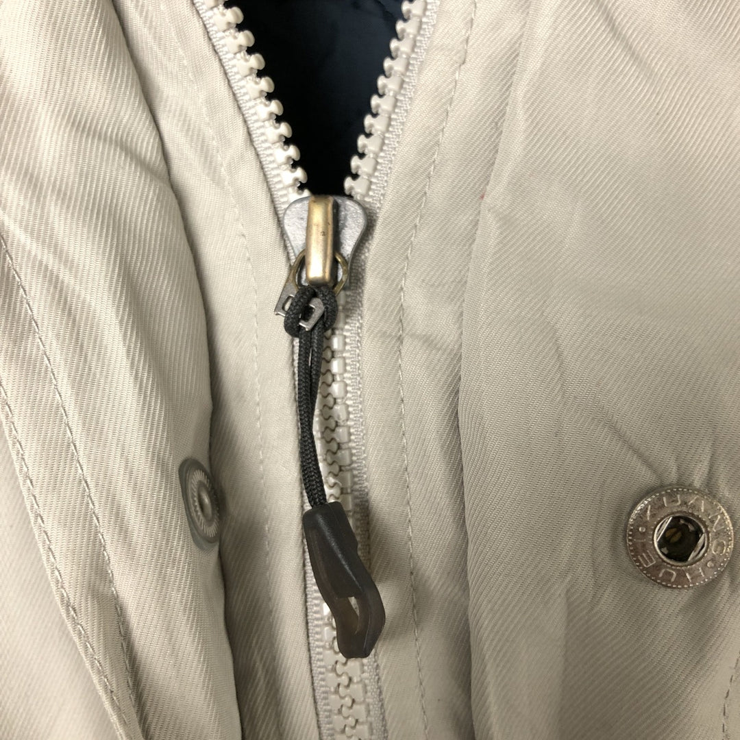 Vintage 90'S Adidas padded puffer jacket, size L, men's polyester Beige type Vintage Second Hand