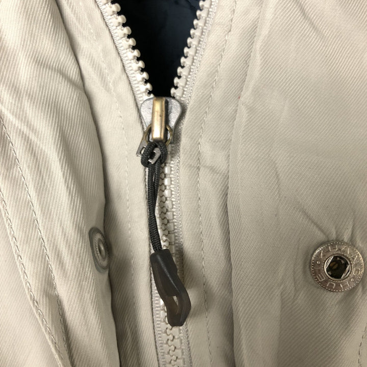 Vintage 90'S Adidas padded puffer jacket, size L, men's polyester Beige type Vintage Second Hand