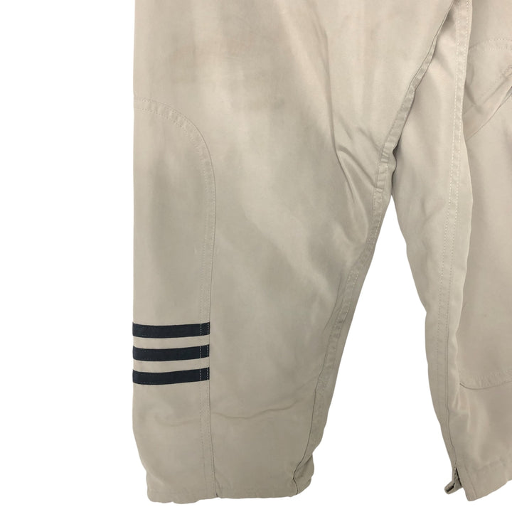 Vintage 90'S Adidas padded puffer jacket, size L, men's polyester Beige type Vintage Second Hand