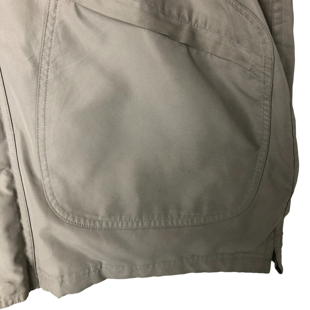 Vintage 90'S Adidas padded puffer jacket, size L, men's polyester Beige type Vintage Second Hand