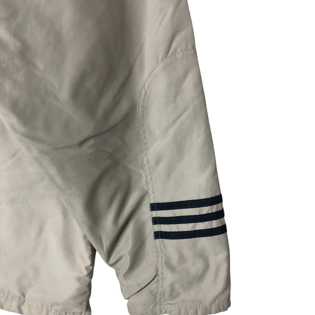 Vintage 90'S Adidas padded puffer jacket, size L, men's polyester Beige type Vintage Second Hand