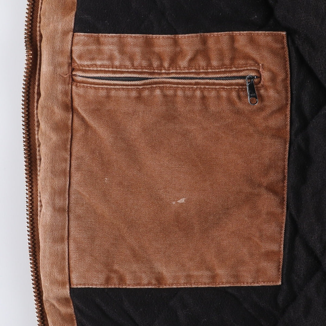 00'S Carhartt Active Jacket Duck Full Zip Hoodie Men's XXL cotton Beige type Vintage Second Hand