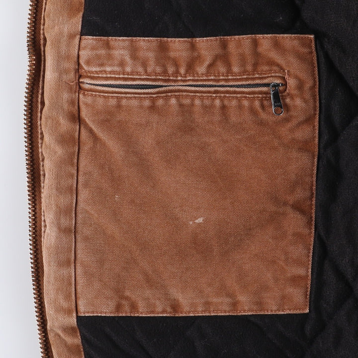 00'S Carhartt Active Jacket Duck Full Zip Hoodie Men's XXL cotton Beige type Vintage Second Hand