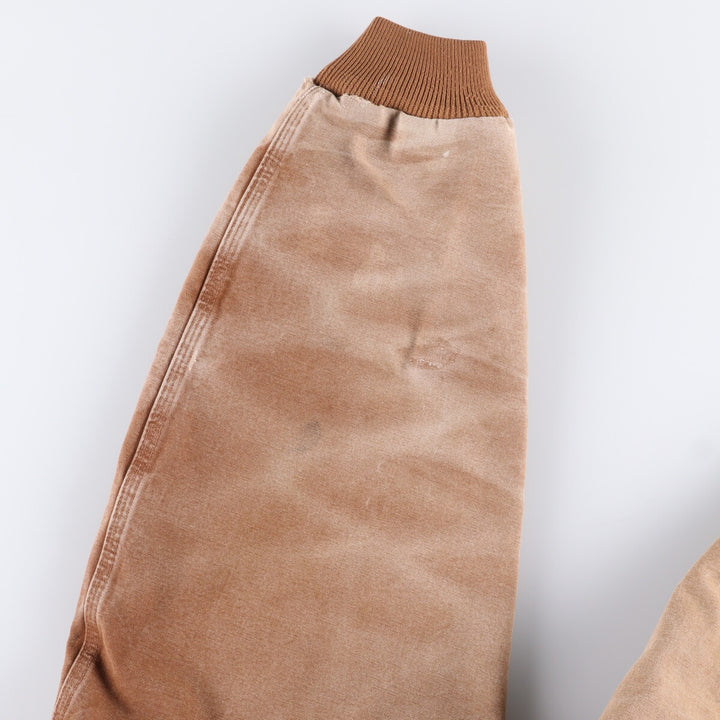 00'S Carhartt Active Jacket Duck Full Zip Hoodie Men's XXL cotton Beige type Vintage Second Hand