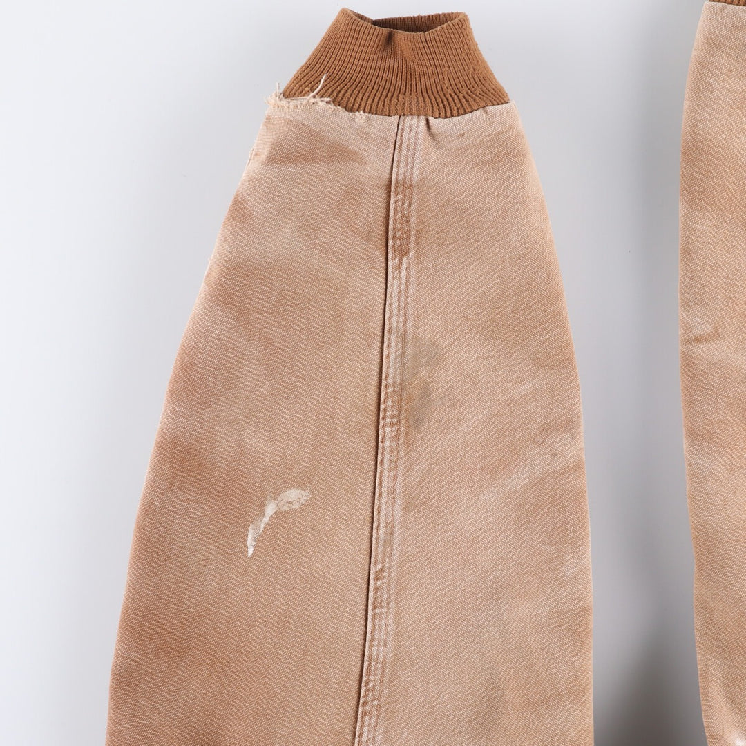 00'S Carhartt Active Jacket Duck Full Zip Hoodie Men's XXL cotton Beige type Vintage Second Hand