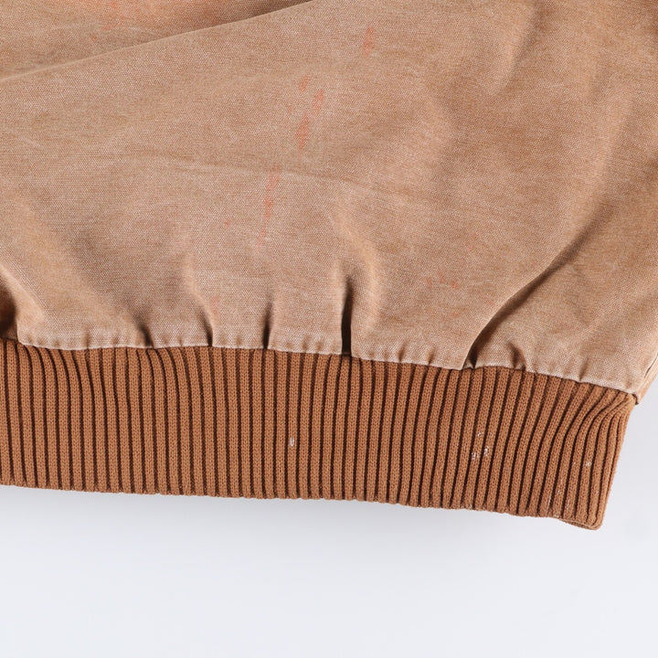 00'S Carhartt Active Jacket Duck Full Zip Hoodie Men's XXL cotton Beige type Vintage Second Hand