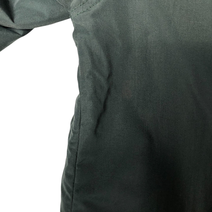 90s-00'S LLBean padded nylon blouson, men's size L Nylon Green type dark green Vintage Second Hand