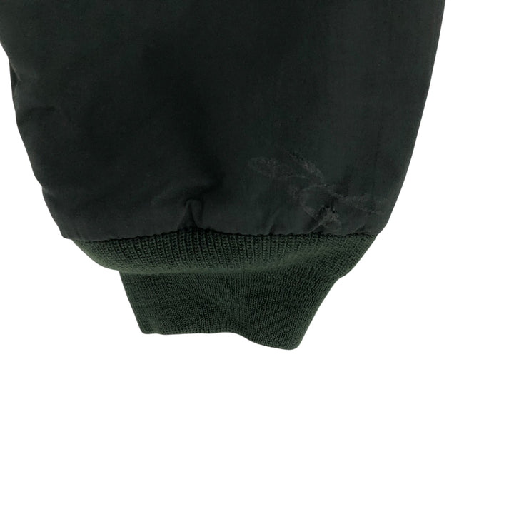 90s-00'S LLBean padded nylon blouson, men's size L Nylon Green type dark green Vintage Second Hand