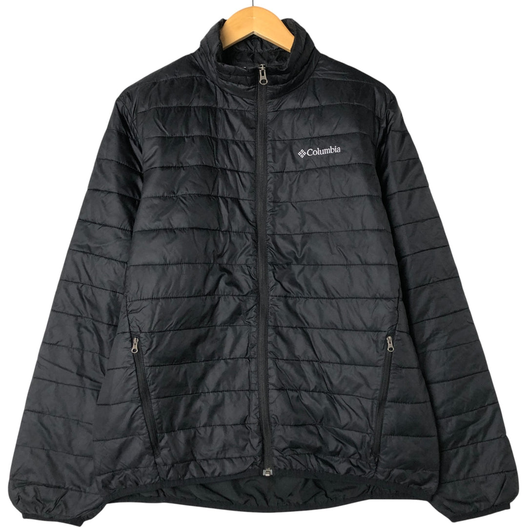 Columbia Men's Padded Puffer Jacket, Size M Nylon black type Vintage Second Hand