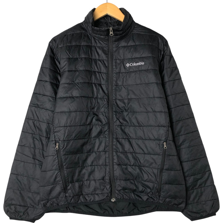 Columbia Men's Padded Puffer Jacket, Size M Nylon black type Vintage Second Hand