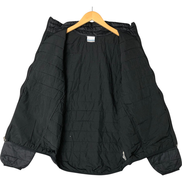 Columbia Men's Padded Puffer Jacket, Size M Nylon black type Vintage Second Hand