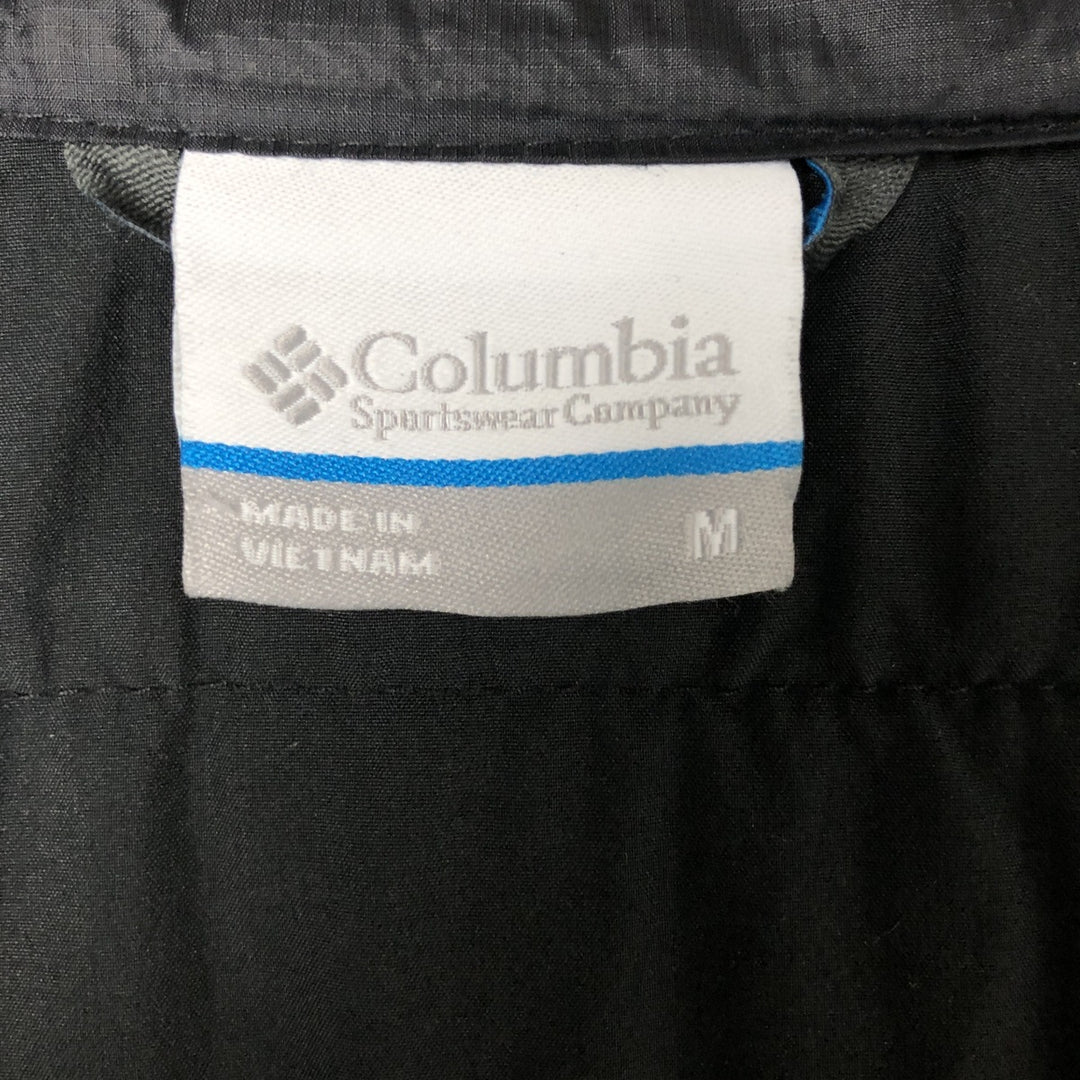 Columbia Men's Padded Puffer Jacket, Size M Nylon black type Vintage Second Hand