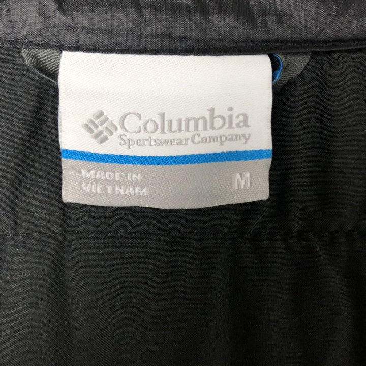 Columbia Men's Padded Puffer Jacket, Size M Nylon black type Vintage Second Hand