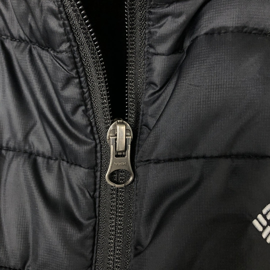 Columbia Men's Padded Puffer Jacket, Size M Nylon black type Vintage Second Hand