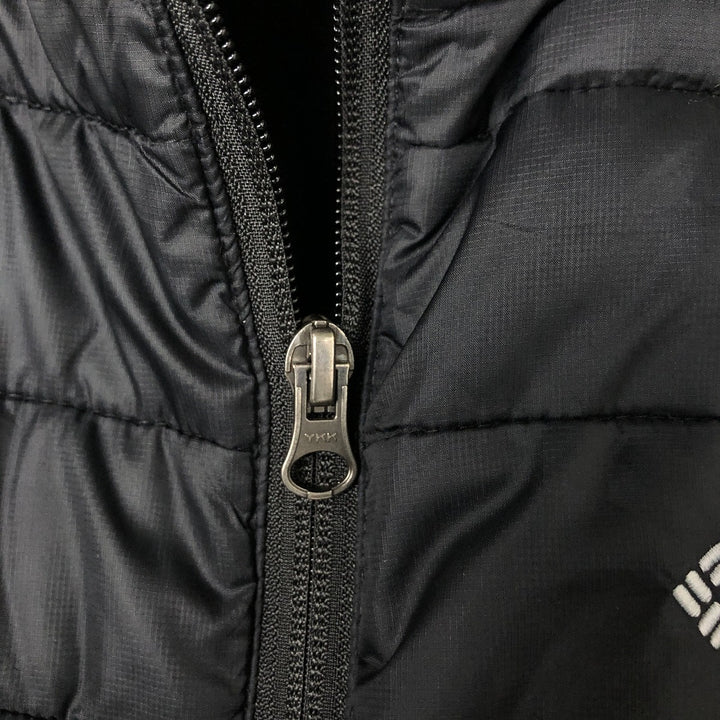Columbia Men's Padded Puffer Jacket, Size M Nylon black type Vintage Second Hand