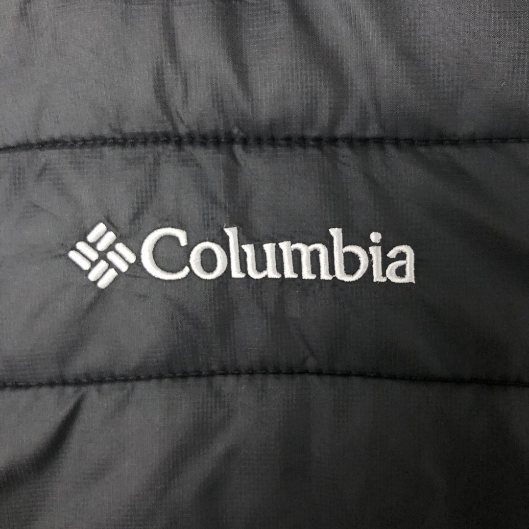 Columbia Men's Padded Puffer Jacket, Size M Nylon black type Vintage Second Hand