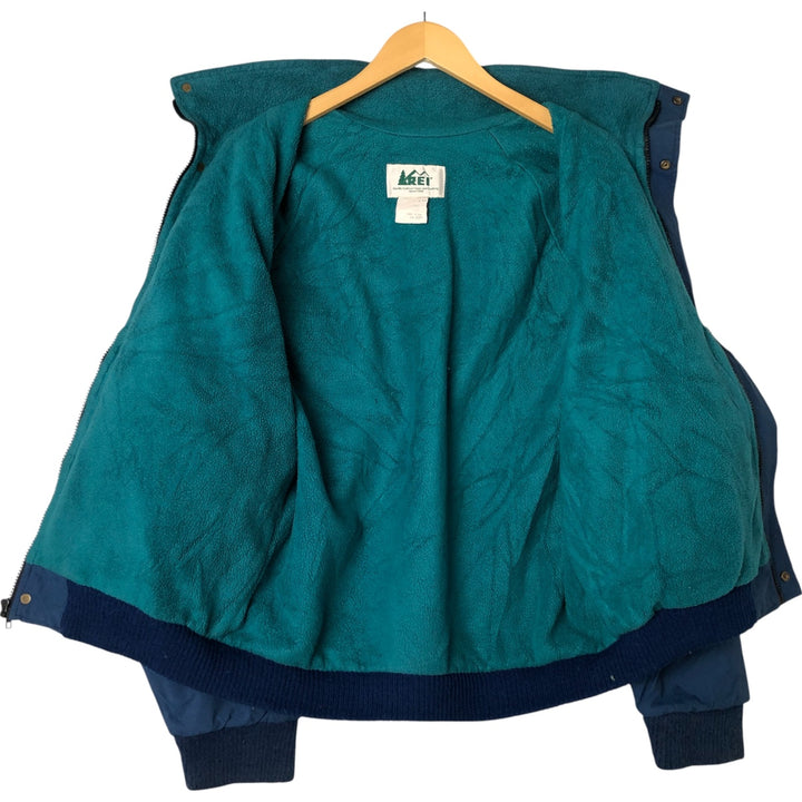 80s-90'S REI GORE-TEX Mountain Jacket, Shell Jacket, Made in USA, Men's Size L Nylon Navy blue Vintage Second Hand